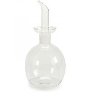 Huilier ou Vinaigrier Boule en Verre Transparent Anti Goutte - 60cl