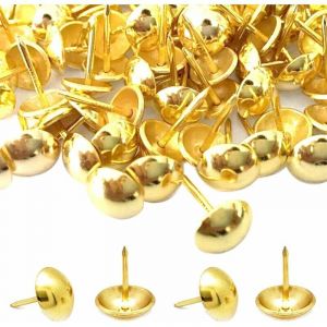 500 Pi&egrave;ces Clous de Tapissier, Basicon Robuste 10X8 MM Bronze Clous Tapissier D&eacute;coratifs Clou R&eacute;tro DIY Clous d'Ameublement pour