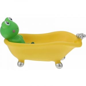 Fei Yu - Porte-savon grenouille porte-savon forme de bain porte-savon Boîte à savon pour salle de bain cuisine toilette vert jaune