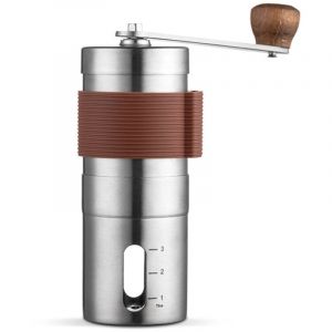 Moulin &agrave; caf&eacute; manuel, moulin &agrave; caf&eacute; manuel en acier inoxydable et c&eacute;ramique, mini moulin &agrave; caf&eacute;, petit moulin &agrave; caf&eacute; portatif