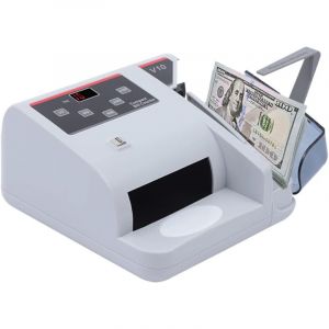 Compteuse de billets avec affichage LED, compteuse de billets portable, 600 pi&egrave;ces/min avec d&eacute;tection des faux billets par UV/MG/WM, machine &agrave;