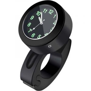 Horloge De Montage sur Guidon &eacute;tanche Montre Guidon De V&eacute;lo De Moto Universelle 7/8in -1in Glow Watch Montre De Moto Universelle Guidon De Moto