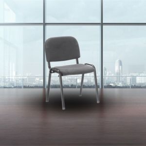 Toscohome - Fauteuil de salle d'attente et de conf&eacute;rence gris - HI01NEW