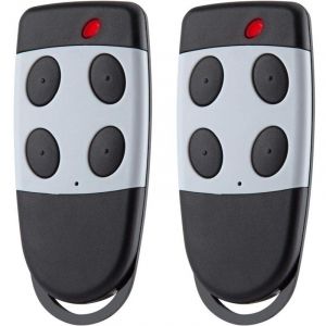 Lot de 2 t&eacute;l&eacute;commandes d'ouvre-porte de garage 433,92 MHz compatibles avec CARDIN S449 QZ4 et S449 QZ2