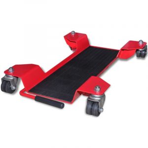 Chariot de moto Rouge Chariot roulant Range moto 10622