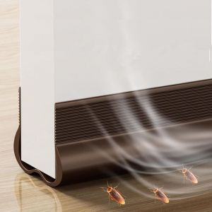 93cm Marron Calfeutrer Bas de Porte, Silicone Bande D'&eacute;tanch&eacute;it&eacute; Pas Besoin de Coller, Isolation Phonique Porte, Boudin de Porte Anti Courant D'air