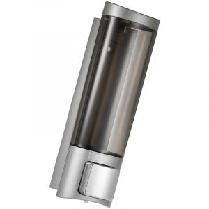 Zoternen - Distributeur de savon manuel, 200ml Distributeur de liquide mural, Distributeur de savon pour la salle de bain, Argent
