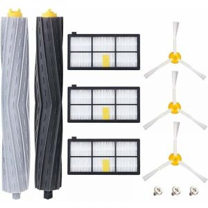 UlisemPièces accessoires pour iRobot Roomba 800 805 860 861 865 866 870 871 876 880 885 886 890 895 896 900 960 966 980, Remplaçant Filtres et