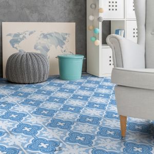 Stickers Sol Anti-d&eacute;rapant avec Protection - sol carrelages giovanna - 1 sticker de 30x60cm