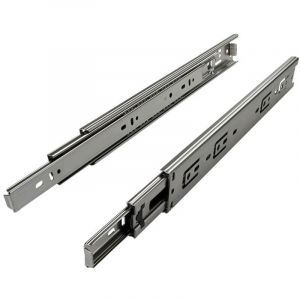 So-tech - Coulisses à billes fixation latérale 45 kg - Décor : Nickelé - Longueur : 650 mm - itar