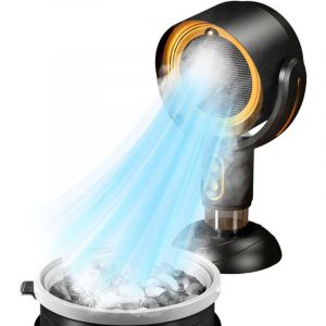 Hotte rechargeable portable, mini hotte et purificateur d'air 2 en 1, aspirateur, hotte de bureau, hotte 2 &eacute;tages, cuisine, camping, barbecue, hotte