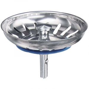 Panier pour Bonde d'&Eacute;vier de Cuisine 80 mm - Cr&eacute;pine Universelle Acier Inoxydable, Bouchon Panier Pop-Up - Lavable Lave-Vaisselle, Ne se Bouche & Ne