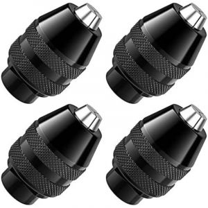 Mandrin Auto-Serrant pour Dremel 4000, 3000, 300, 200, 100, 8200 - Remplacement 1/32-1/8 &agrave; Trois Mors (4 Pi&egrave;ces)