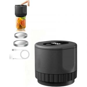 Kit de mise sous vide - Scelleuse - Scelleuse sous vide - Scelleuse &agrave; bocaux avec couvercle - Rechargeable par USB - Ouvre-bocal - Pour la