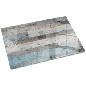 Plaque Rectangulaire de protection de sol en verre pour chemin&eacute;e ou po&ecirc;le moderne anti-chaleur et &eacute;tincelles Planches de diff&eacute;rentes nuances 100x70 cm