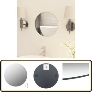 Miroir rond sans cadre 30 cm Verre - Miroir Mural - Miroir Rond - Miroir Sans Cadre - D&eacute;coration Murale - Miroir Argent