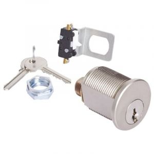 T25C Contact clé ptt/edf chromé mat diam 25mm - Cdvi