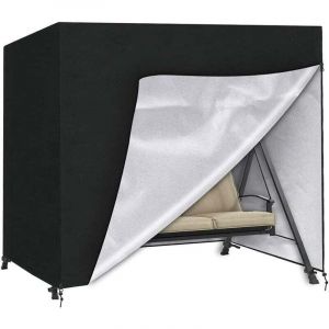 Housse de Balancelle 3 Places Housse Protection pour Balancelle Jardin Imperm&eacute;able Oxford B&acirc;che de Balancelle Anti-UV Couverture de Protection