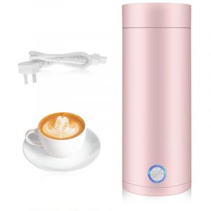 Mini Bouilloire Electrique de Voyage, 450 ml Bouilloire de voyage portable, bouilloire &eacute;lectrique de voyage en acier inoxydable pour Th&eacute;, Lait, Caf&eacute;,