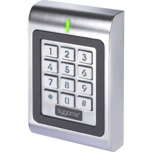 Sygonix SY-6879940 Clavier &agrave; code avec RFID montage en saillie 12 V/DC, 18 V/DC IP66 avec clavier &eacute;clair&eacute;