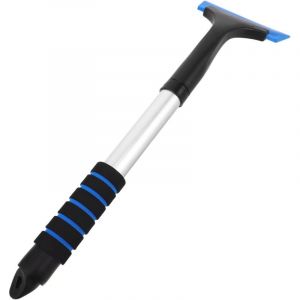 Bottes de neige t&eacute;lescopiques multifonctionnelles pour voiture, grattoir &agrave; glace et outil de d&eacute;neigement compact et portable, adapt&eacute;s aux jardins et