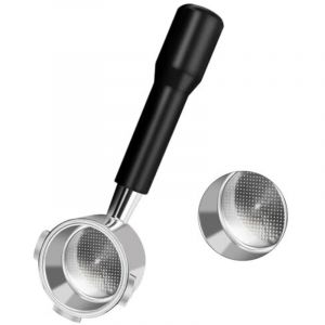 [JAMAIS UTILIS&Eacute;] Porte-filtre Philorn sans fond 51 mm &agrave; 3 oreilles, avec tamis &agrave; caf&eacute; moulu - Compatible avec les machines DeLonghi Dedica