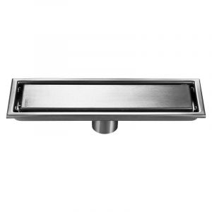 Siphon de sol invisible épaissi en acier inoxydable 304 drain de sol de douche à surface brossée rectangulaire 10X20cm