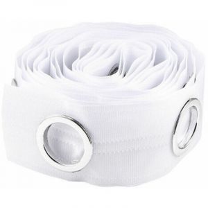 Grommet Ruban Rideau &Agrave; Oeillets Bande De Garniture des Rideaux Grommet Haut Ruban Pleat Crochet Rideau Accessoires, 5m Blanc