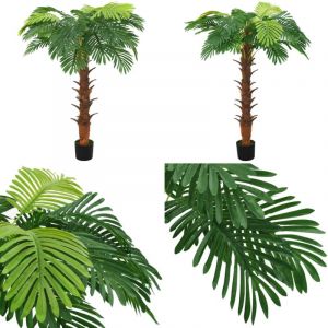 Vidaxl - Palmier Cycas artificiel avec pot 160 cm Vert - Palmier Artificiel - Plante Artificielle - Décoration Intérieure - Plante Verte - Palmier