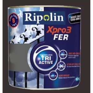 Peinture Acrylique Xpro3 Tri Active Fer Brun normand 0,5 l - Ripolin