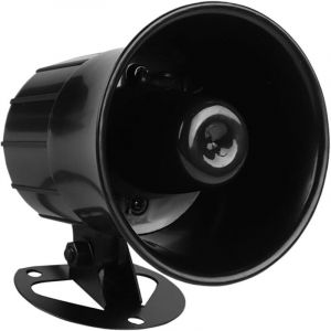 120Db 12V Haut-Parleur Alarme Ext&eacute;rieure 115Db DC 12V Fil Klaxon Fort Alarme Sir&egrave;ne &eacute;lectronique de Voiture pour la s&eacute;curit&eacute; Ext&eacute;rieure