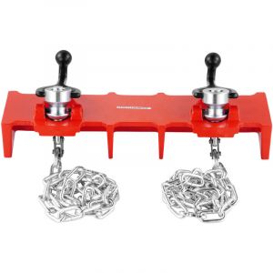 Mophorn &Eacute;tau de soudage pour tuyaux, collier de serrage de 1/2 &agrave; 8 pouces avec double cha&icirc;ne et manivelle, &eacute;tau en fonte durable pour diff&eacute;rentes