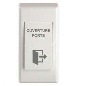Bouton poussoir ouverture porte ABS Ap 86X43X19/22mm