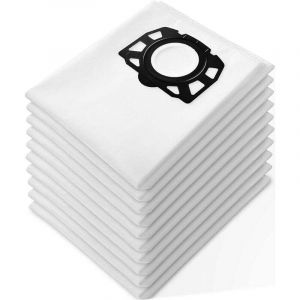 10 pcs Sac aspirateur K&auml;rcher WD4 WD5 WD6 WD4 Premium WD5 Premium Sac K&auml;rcher MV4, MV5 et MV6 Sacs filtrants de poussi&egrave;re