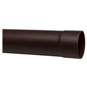 TUYAU DE DESCENTE D'EAU DE PLUIE DE COULEUR MARRON Dimensions : Diam&egrave;tre 100 Longueur 2000 Marron