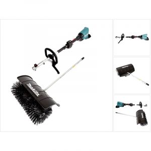Makita DUX 60 Z batterie entra&icirc;nement multifonctionnel 36V (2x18V) Brushless + embout brosse de balayage BR400MP - sans batterie, sans chargeur