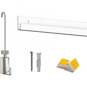 Cimaise Box Artiteq Classic PREMIUM + tiges - Kit accrochage tableau 4 m&egrave;tres