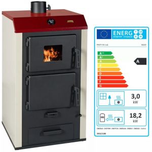 Prity - Poêle à bois avec bouilleur NS20 - 3 + 18.2 Kw