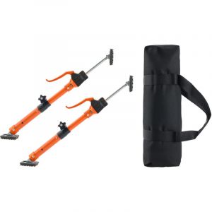 Mophorn &Eacute;tai de Soutien T&eacute;lescopique 40-60 cm, Poteau de Support R&eacute;glable Lot de 2, Tige &agrave; D&eacute;gagement Rapide, en Acier, Capacit&eacute; de Charge 100 kg,