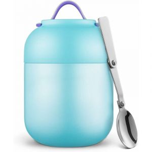 Fei Yu - Boîtes Alimentaires Isothermes, Thermos étanche Portable 700 ml avec Cuillère Pliante en Acier Inoxydable, Contenant de Nourriture pour