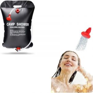 Sac De Douche Solaire Camping-20l Douche Solaire Camping Randonn&eacute;e Sac De Douche-Solaire Portable Eau Chaude Avec Flexible Amovible &agrave; 45&deg;C T&ecirc;te
