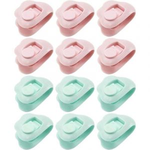 12 Pcs Clips de Housse de Couette Clips de Fixation pour Housse de Couette - Clip Drap de Lit Antid&eacute;rapants Pince Couette - pour