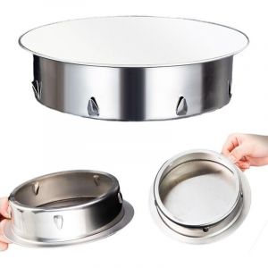 Bouchon Tuyau de Poele 125mm Chapeau Chemin&eacute;e en Acier Inoxydable Bouchon Chemin&eacute;e Perfor&eacute; pour Tous Types Tuyaux Po&ecirc;le de 125 mm Cache Tuyau en