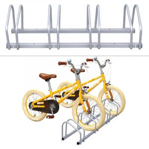 Ratelier velo Porte Vélo, Support Vélo, Range Vélo au Sol ,4 velos Systeme rangement pour velo 101x32x26cm