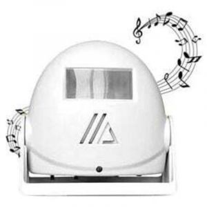 Sonnette sans Fil , Détecteur de Mouvement avec Alarme Sonore pour Porte/Entrée de Porte/Maison et Magasin/Bureau, Alarme de Sécurité