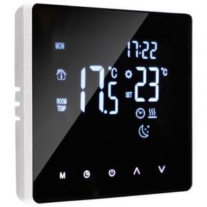 Thermostat intelligent, Thermostat programmable hebdomadaire à écran tactile LCD rétroéclairé pour la maison