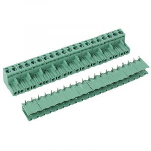 10 Pi&egrave;ces Connecteur &Agrave; Broches 2 Pins 5.08 Mm Pour PCB &Agrave; Angle Droit
