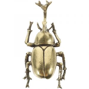 Feiyue - Décorations de scarabées de simulation en laiton massif Figurine d'insecte miniature de scarabée en laiton