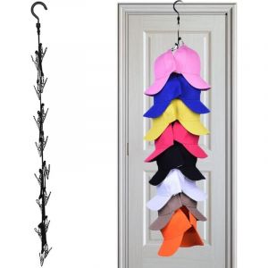 BEBUSINGOTO Porte Casquette, Organisateur Casquette, Organisateur Casquette Mural, Organiseur de Rangement pour Baseball Caps, Cintres pour