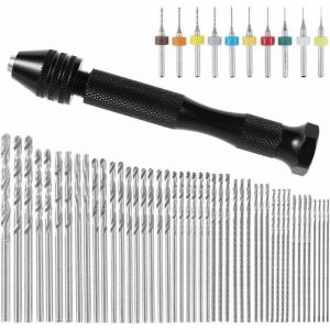 57 Pi&egrave;ces mini perceuse de pr&eacute;cision pin foret fraise mini foret modelisme foret bois precision pin vise Outils perceuse &agrave; main Foret Fraise Twist
